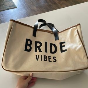 Bride vibes bridal bachelorette honeymoon tote bag